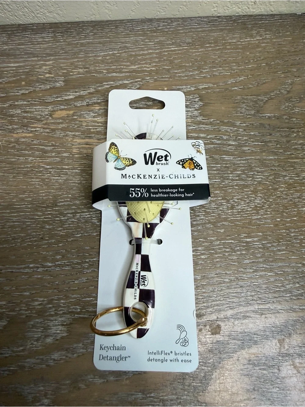 Mackenzie-Childs  Keychain Detangler Brush